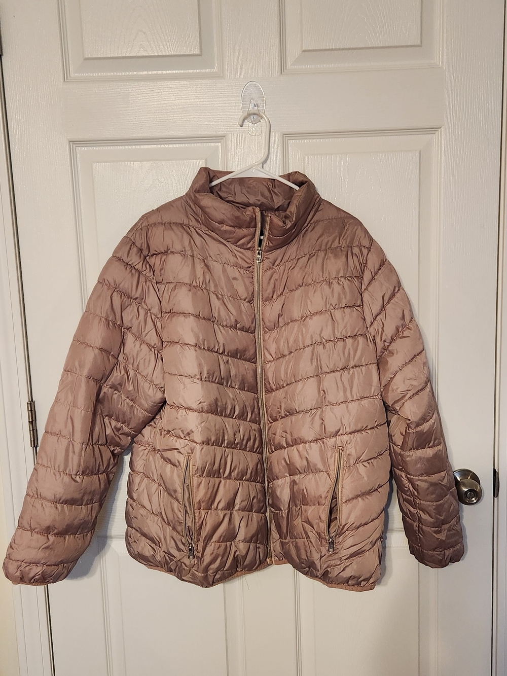 Lightweight Women's Puffer Jacket - Dusty Rose
